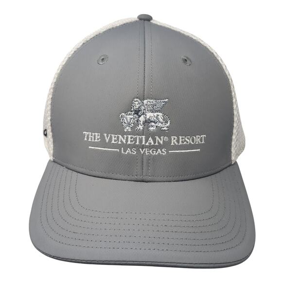 The Venetian Resort LAs Vegas Fitted Baseball Cap Gray XL Adidas Golf Polyester - Picture 1 of 10